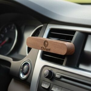 Ambientador para coche de Madera con aceite esencial