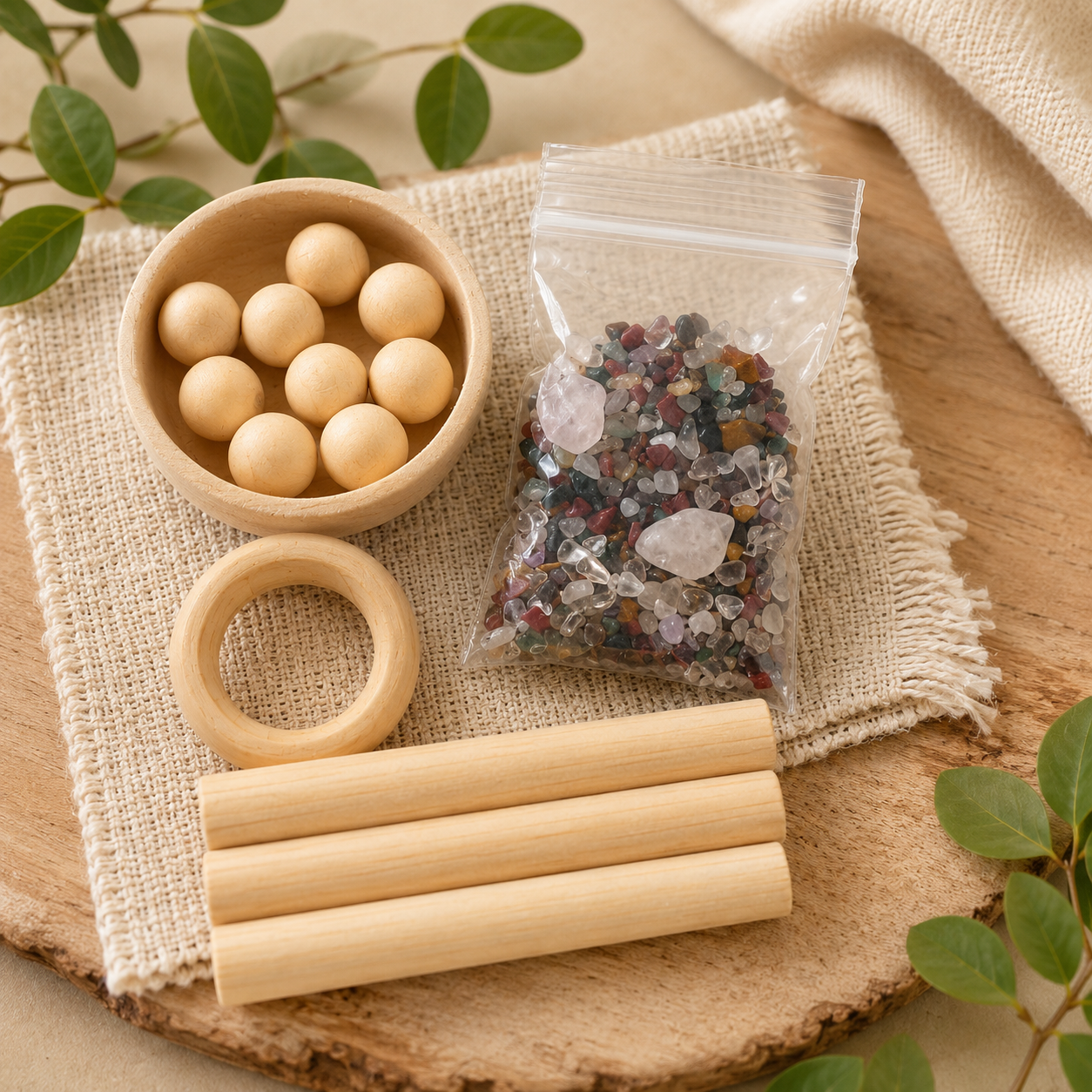 OLVIANT Ambientador Mineral para Hogar, Difusor Reutilizable de Madera - Imagen 2